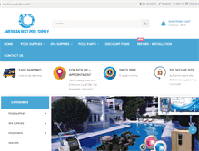 Tablet Screenshot of americanbestpoolsupply.com